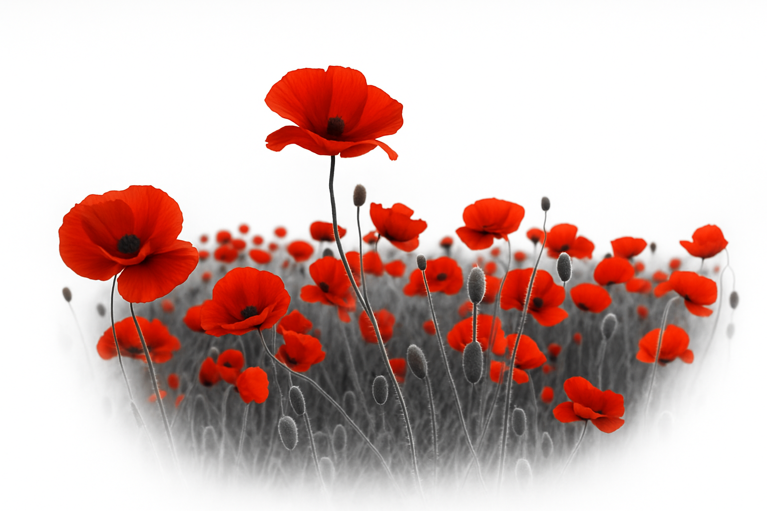 Red poppies - Tall Poppy Group
